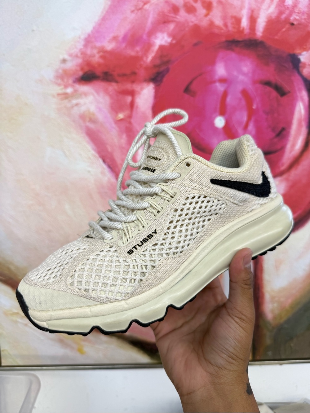 Nike Air Max 2013-STUSSY Fossil Sz 5M / 6.5W